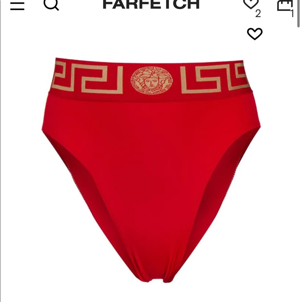 Versace high waist bathing suit bottom